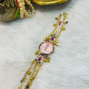 ✨ elegant traditional floral watch bracelet (kada style)