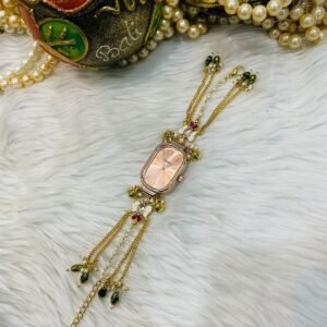✨ elegant traditional floral watch bracelet (kada style)