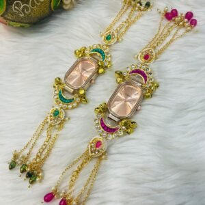✨ elegant traditional floral watch bracelet (kada style)